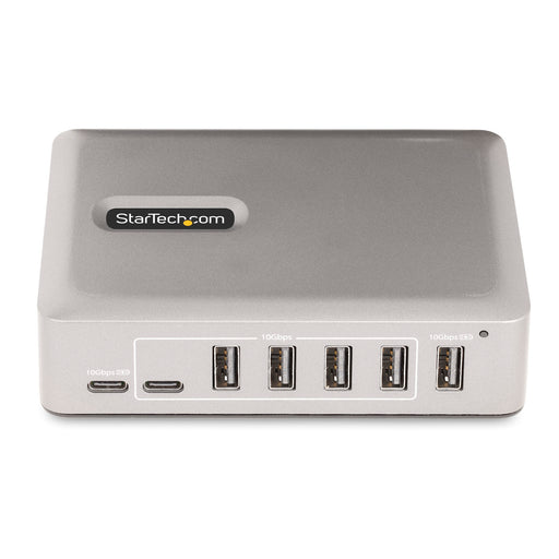StarTech 10G5A2CS-USB-C-HUB 7-Port USB-C Hub - 5x USB-A + 2x USB-C - Self-Powered w/65W Power Supply - USB 3.1 10Gbps