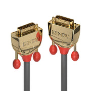 Lindy 10m DVI-D Dual Link Cable, Gold Line | 36206 Audio / Video Cable Lindy