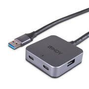 Lindy 10m USB 3.0 Hub 4 Ports | 43389 USB Hub & Docking Station Lindy
