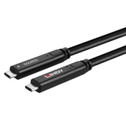 Lindy 10m USB 3.2 5Gbps & DP 1.4 Type C Fibre Optic Hybrid Cable | 43333 USB Cable Lindy