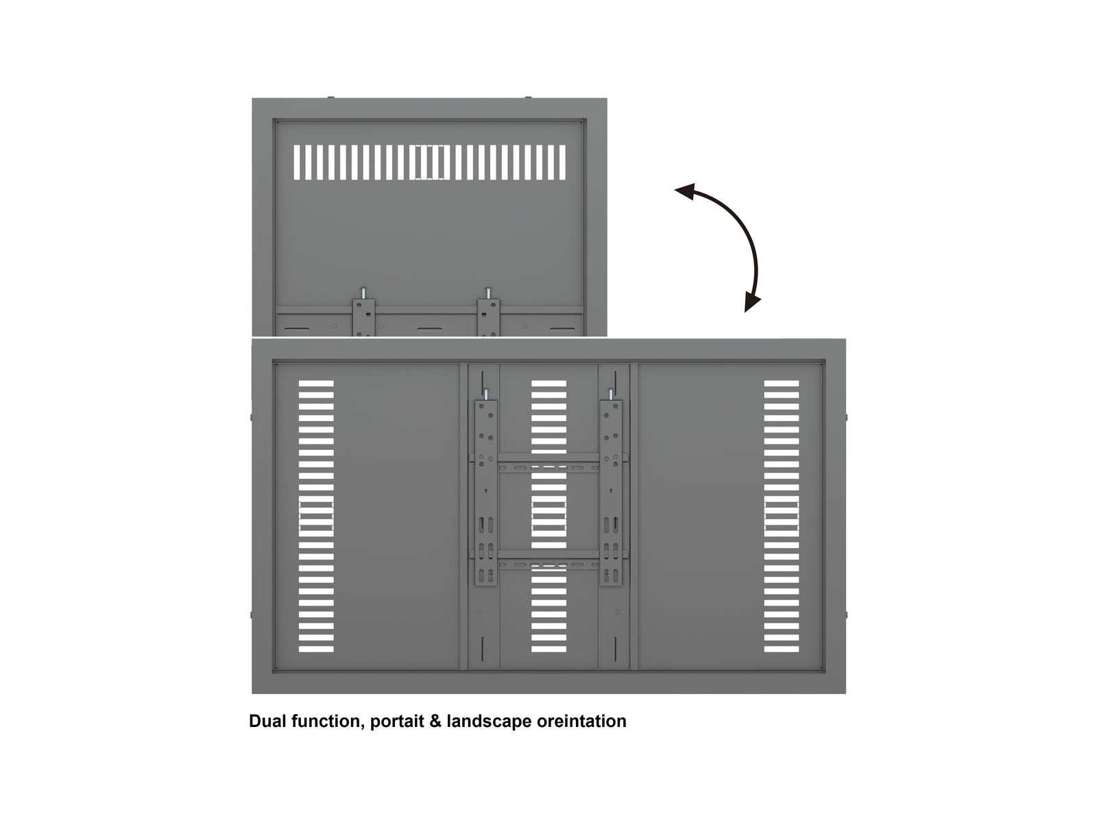 Multibrackets M Pro Series Enclosure 43" Wall Small Black Signage Display Enclosures Multibrackets
