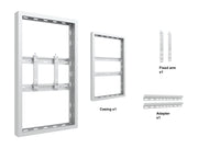 Multibrackets M Pro Series Enclosure 43" Wall Small White Signage Display Enclosures Multibrackets