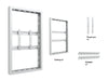Multibrackets M Pro Series Enclosure 43" Wall Small White Signage Display Enclosures Multibrackets