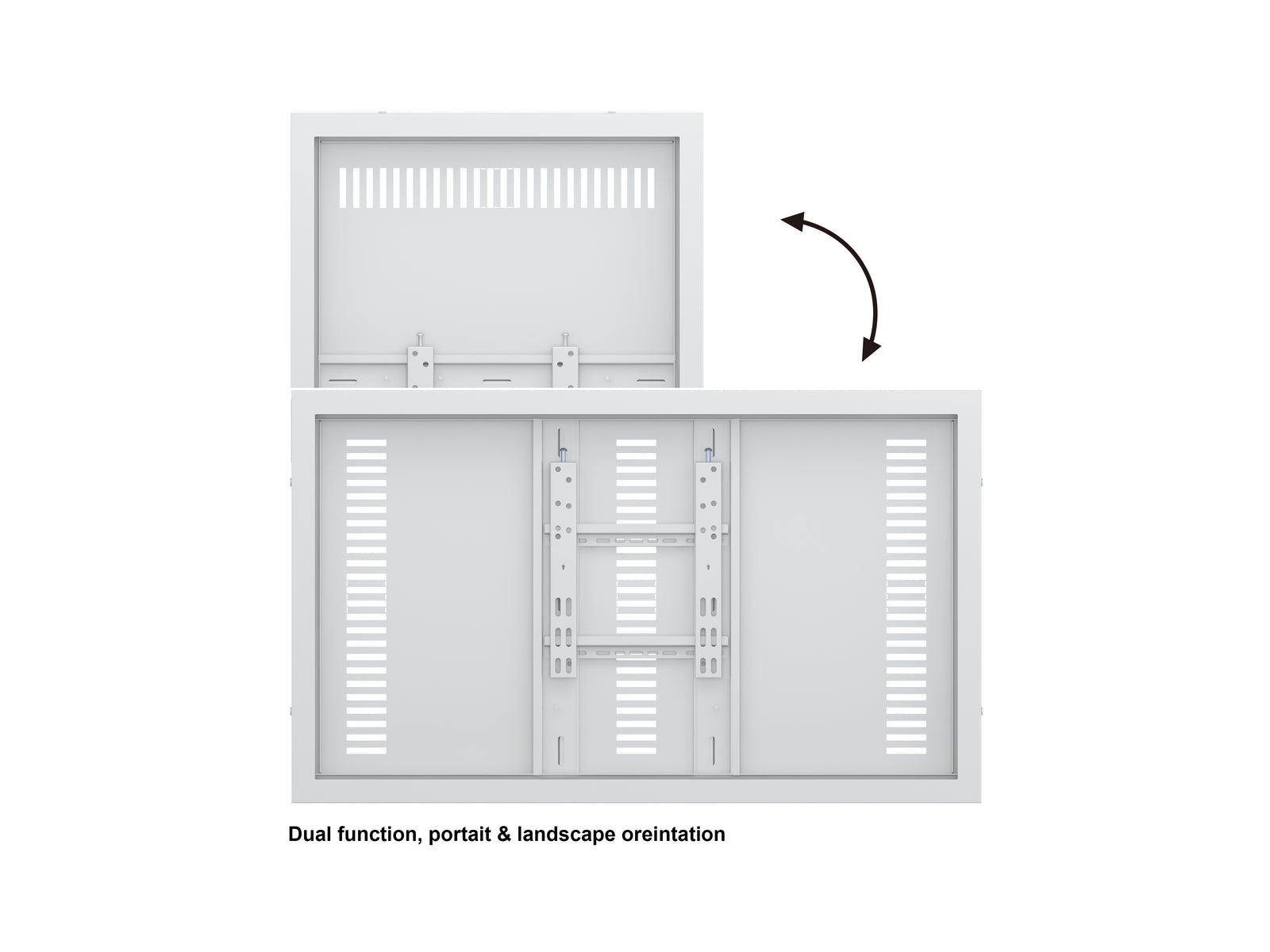 Multibrackets M Pro Series Enclosure 43" Wall Small White Signage Display Enclosures Multibrackets