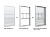 Multibrackets M Pro Series Enclosure 43" Wall Small White Signage Display Enclosures Multibrackets