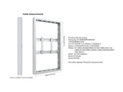 Multibrackets M Pro Series Enclosure 43" Wall Small White Signage Display Enclosures Multibrackets