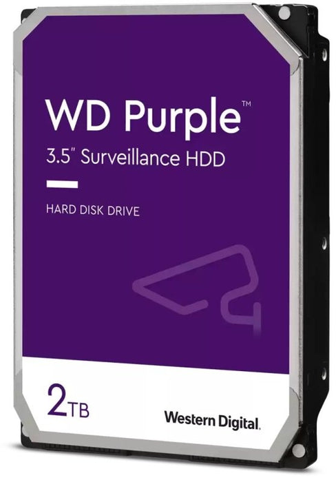 WD Purple WD23PURZ Purple Surveillance 3.5" 2TB SATA 6Gb/s/64MB/5400 RPM Hard Drive
