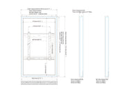 Multibrackets M Pro Series Enclosure 49" Wall Medium Black Signage Display Enclosures Multibrackets