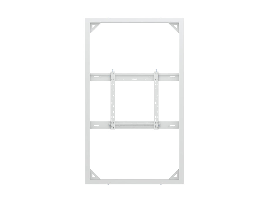 Multibrackets M Pro Series Enclosure 65" Wall Slim Medium White Signage Display Enclosures Multibrackets