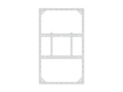 Multibrackets M Pro Series Enclosure 65" Wall Slim Medium White Signage Display Enclosures Multibrackets