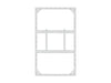 Multibrackets M Pro Series Enclosure 65" Wall Slim Medium White Signage Display Enclosures Multibrackets