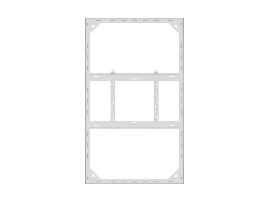 Multibrackets M Pro Series Enclosure 65" Wall Slim Medium White Signage Display Enclosures Multibrackets