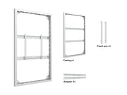 Multibrackets M Pro Series Enclosure 65" Wall Slim Medium White Signage Display Enclosures Multibrackets