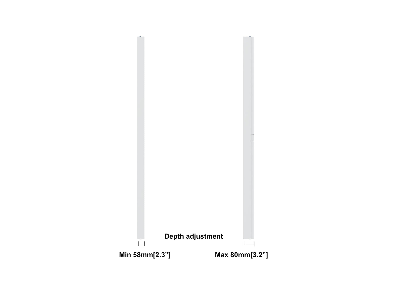 Multibrackets M Pro Series Enclosure 65" Wall Slim Medium White Signage Display Enclosures Multibrackets