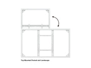 Multibrackets M Pro Series Enclosure 65" Wall Slim Medium White Signage Display Enclosures Multibrackets