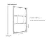 Multibrackets M Pro Series Enclosure 65" Wall Slim Medium White Signage Display Enclosures Multibrackets