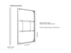 Multibrackets M Pro Series Enclosure 65" Wall Slim Medium White Signage Display Enclosures Multibrackets