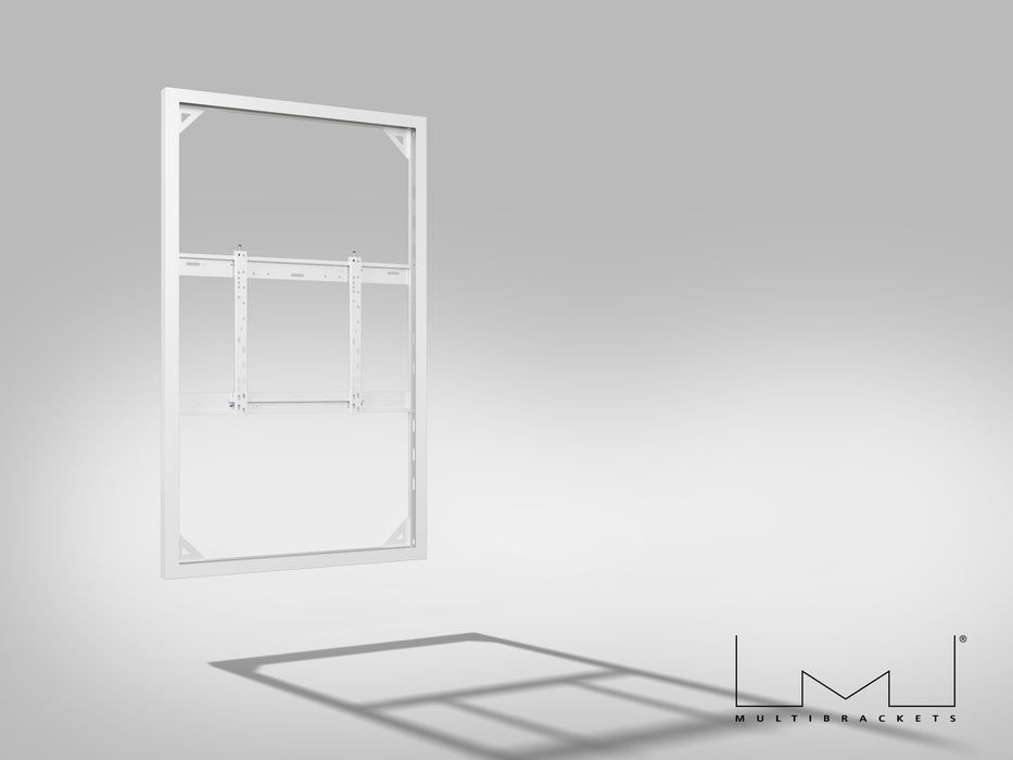 Multibrackets M Pro Series Enclosure 65" Wall Slim Medium White Signage Display Enclosures Multibrackets