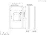 Multibrackets M Pro Series Enclosure 65" Wall Slim Medium White Signage Display Enclosures Multibrackets