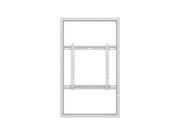 Multibrackets M Pro Series Enclosure 49" Wall Medium White Signage Display Enclosures Multibrackets