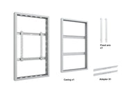 Multibrackets M Pro Series Enclosure 49" Wall Medium White Signage Display Enclosures Multibrackets