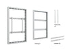 Multibrackets M Pro Series Enclosure 49" Wall Medium White Signage Display Enclosures Multibrackets