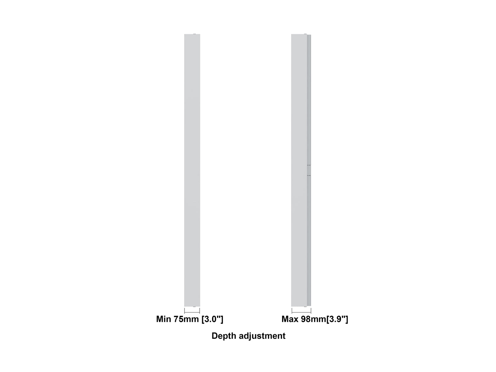 Multibrackets M Pro Series Enclosure 49" Wall Medium White Signage Display Enclosures Multibrackets