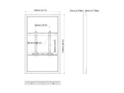 Multibrackets M Pro Series Enclosure 49" Wall Medium Black Signage Display Enclosures Multibrackets