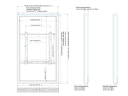 Multibrackets M Pro Series Enclosure 49" Wall Medium White Signage Display Enclosures Multibrackets