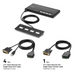 Belkin 4-Port Single Head DVI Modular Secure KVM Switch PP4.0 W/ Remote | F1DN104MOD-DD-4 Belkin KVM Switch Belkin