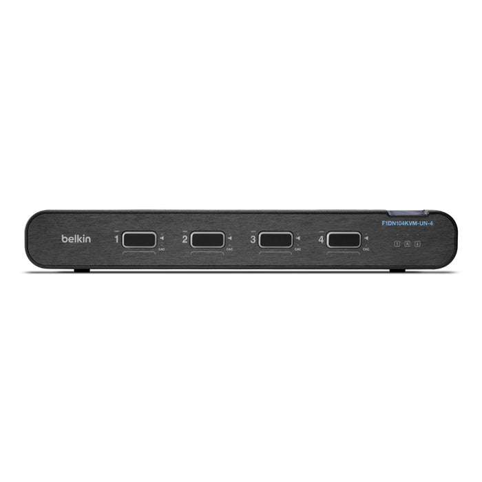 Belkin Universal 2nd Gen Secure KVM Switch, 4-Port Single Head w/ CAC | F1DN104KVM-UN-4