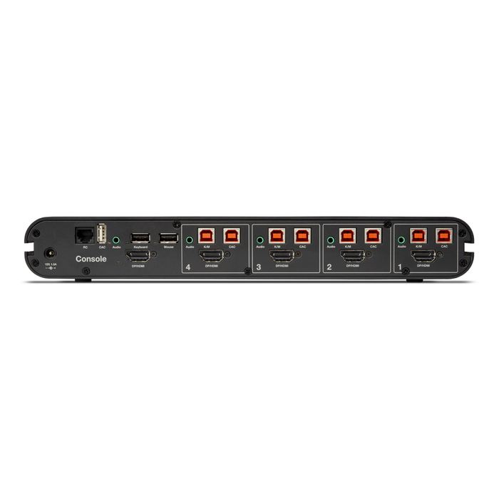 Belkin Universal 2nd Gen Secure KVM Switch, 4-Port Single Head w/ CAC | F1DN104KVM-UN-4