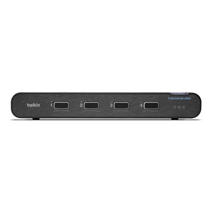 Belkin Universal 2nd Gen Secure KVM Switch, 4-Port Single Head No CAC | F1DN104KVM-UNN4