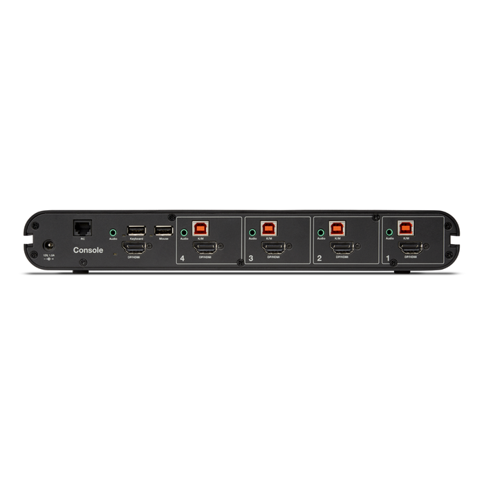 Belkin Universal 2nd Gen Secure KVM Switch, 4-Port Single Head No CAC | F1DN104KVM-UNN4