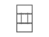 Multibrackets M Pro Series Enclosure 55" Wall Medium Black Signage Display Enclosures Multibrackets