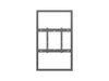 Multibrackets M Pro Series Enclosure 65" Wall Medium Black Signage Display Enclosures Multibrackets