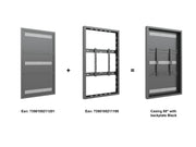 Multibrackets M Pro Series Enclosure 55" Wall Medium Black Signage Display Enclosures Multibrackets