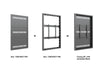 Multibrackets M Pro Series Enclosure 55" Wall Medium Black Signage Display Enclosures Multibrackets