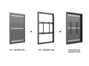 Multibrackets M Pro Series Enclosure 65" Wall Medium Black Signage Display Enclosures Multibrackets
