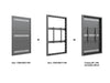 Multibrackets M Pro Series Enclosure 65" Wall Medium Black Signage Display Enclosures Multibrackets