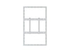 Multibrackets M Pro Series Enclosure 55" Wall Medium White Signage Display Enclosures Multibrackets