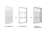 Multibrackets M Pro Series Enclosure 55" Wall Medium White Signage Display Enclosures Multibrackets