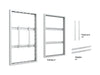 Multibrackets M Pro Series Enclosure 55" Wall Medium White Signage Display Enclosures Multibrackets