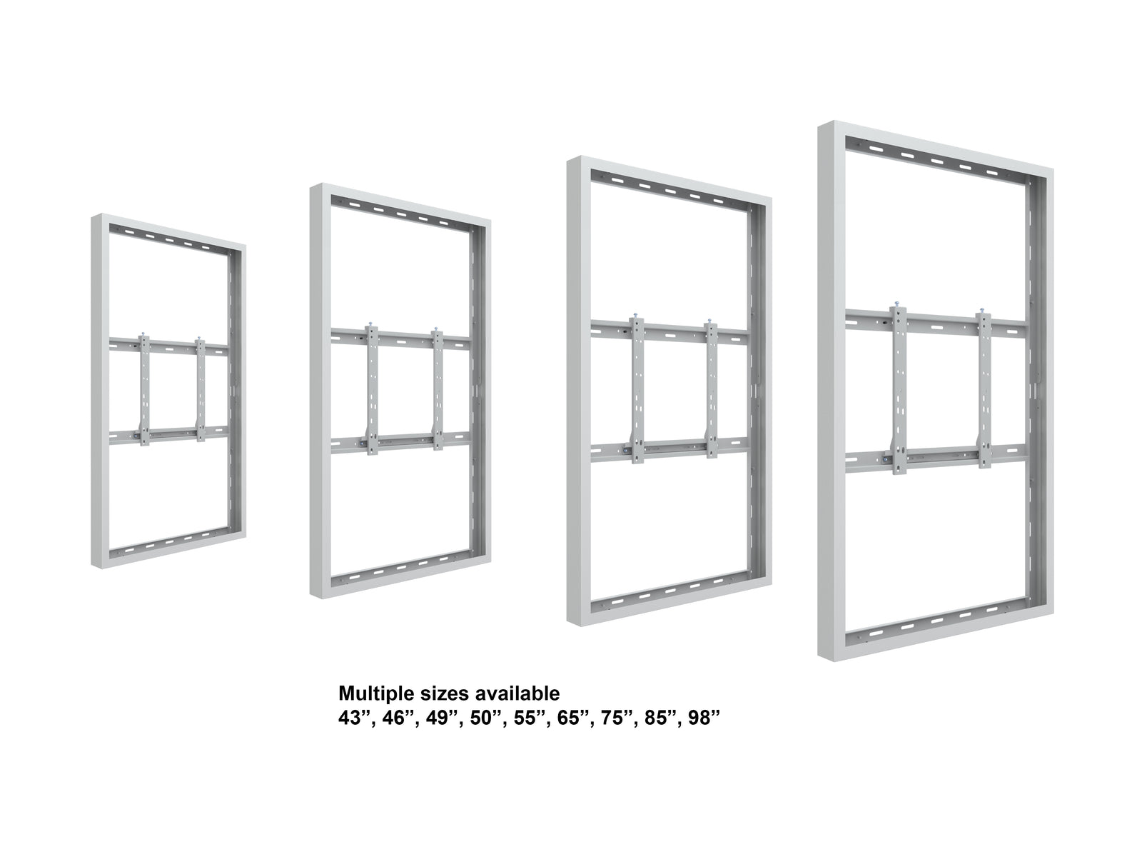 Multibrackets M Pro Series Enclosure 55" Wall Medium White Signage Display Enclosures Multibrackets