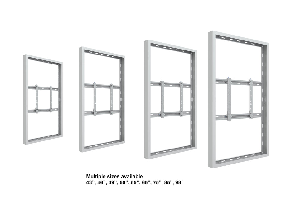 Multibrackets M Pro Series Enclosure 55" Wall Medium White Signage Display Enclosures Multibrackets
