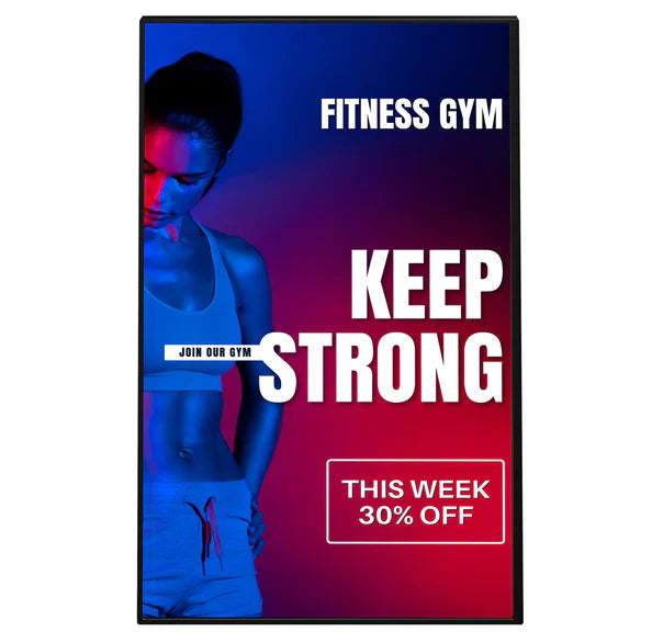 Moove 75 Inch High Brightness Digital Signage Display 700 cd/m² Android 14 - 4K Ultra HD Commercial Monitor High Brightness Digital Signage ScreenMoove