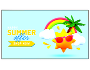 Ultra High Brightness Window Display - 3500cd/m2 Candela High Brightness Digital Signage ScreenMoove 32 inch (72x42cm) Landscape USB Plug and Play