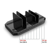 Lindy 120W 10 Port USB Charging Station | 73435 Power & Charging Lindy