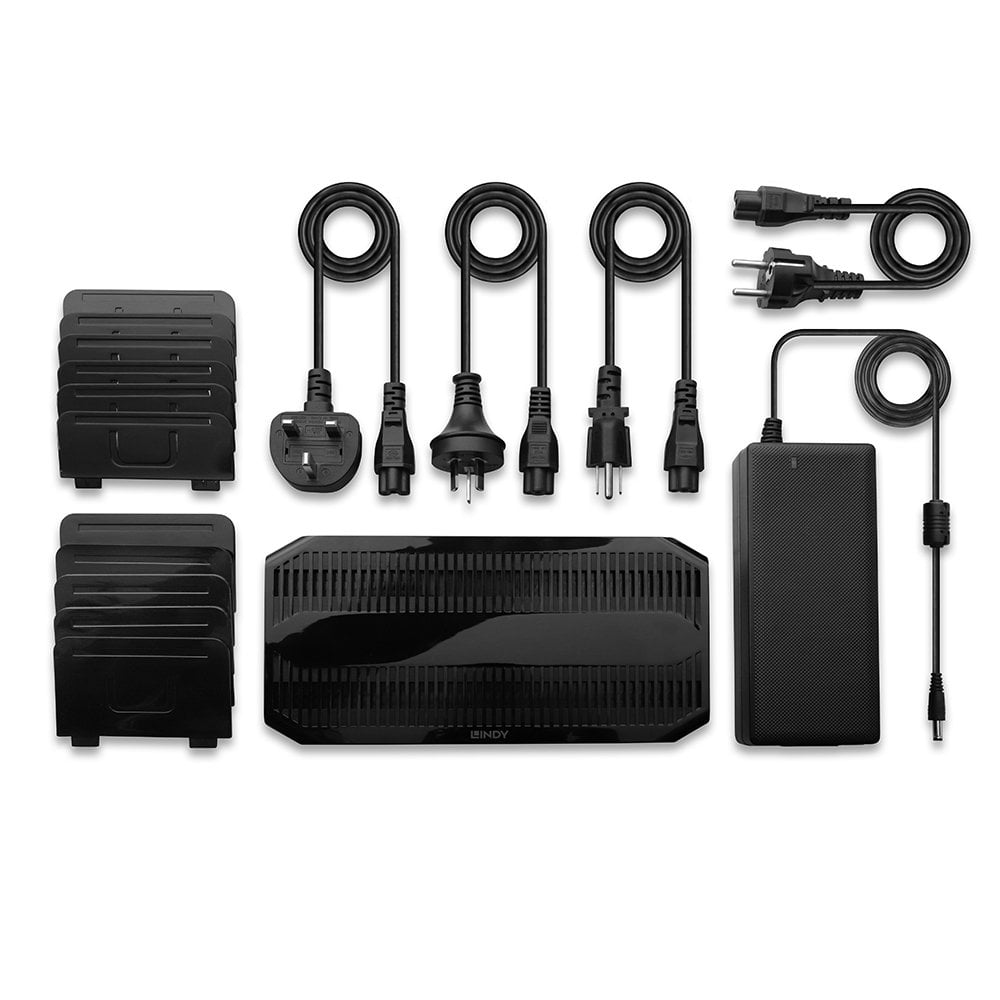 Lindy 120W 10 Port USB Charging Station | 73435 Power & Charging Lindy
