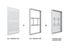 Multibrackets M Pro Series Enclosure 55" Wall Medium White Signage Display Enclosures Multibrackets